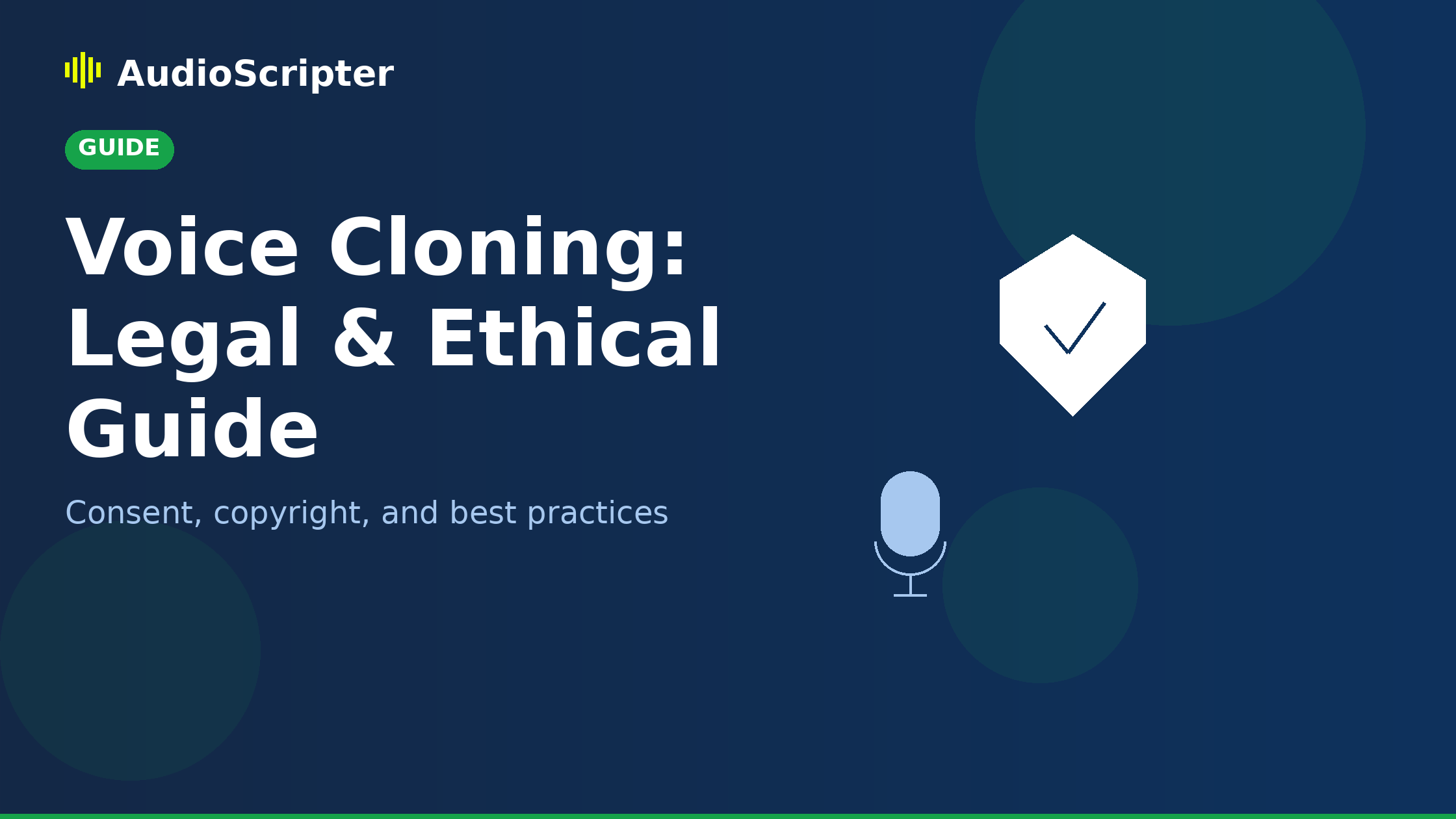 Voice Cloning: The Legal & Ethical Guide